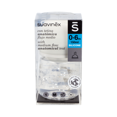 Suavinex Biberon The New Classic Anatomical Teat Silicone 0-6M 150ML